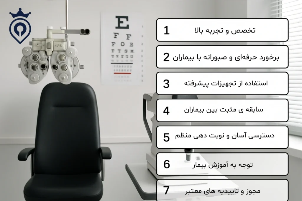 فوق تخصص چشم پزشکی در خیابان پیروزی